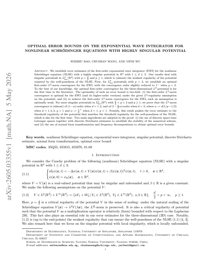 First page
