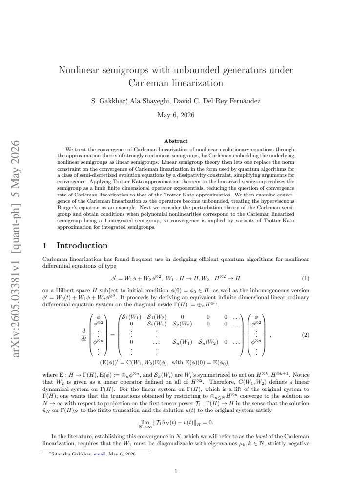 First page