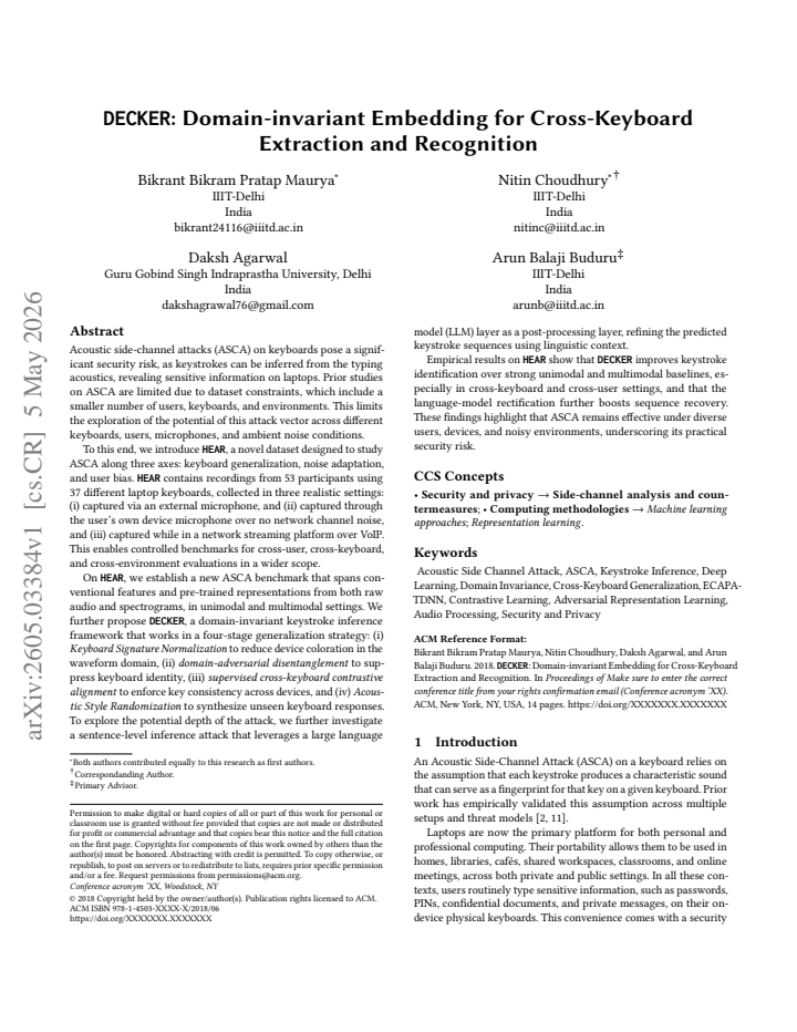First page
