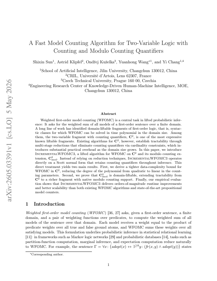 First page