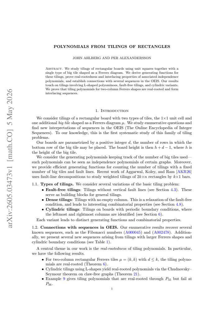 First page