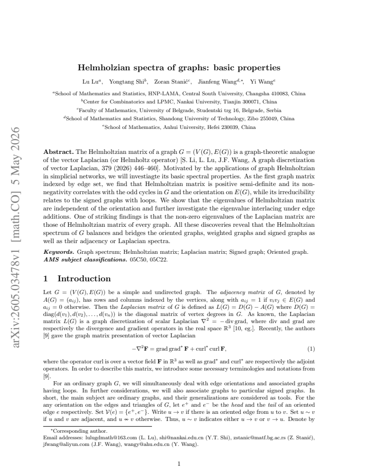 First page