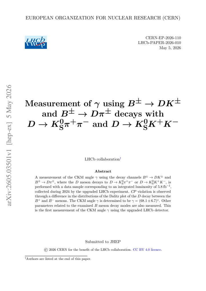 First page
