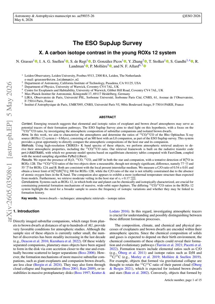 First page