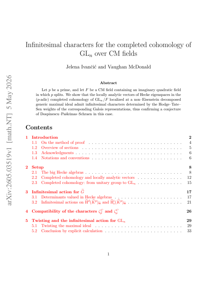 First page