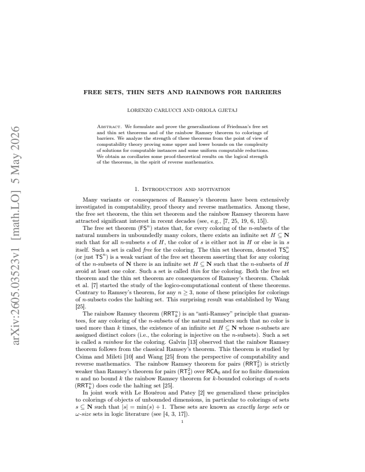 First page