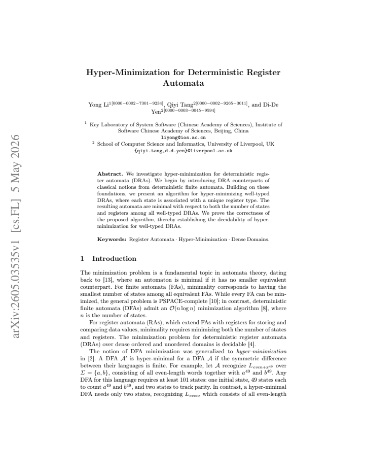 First page