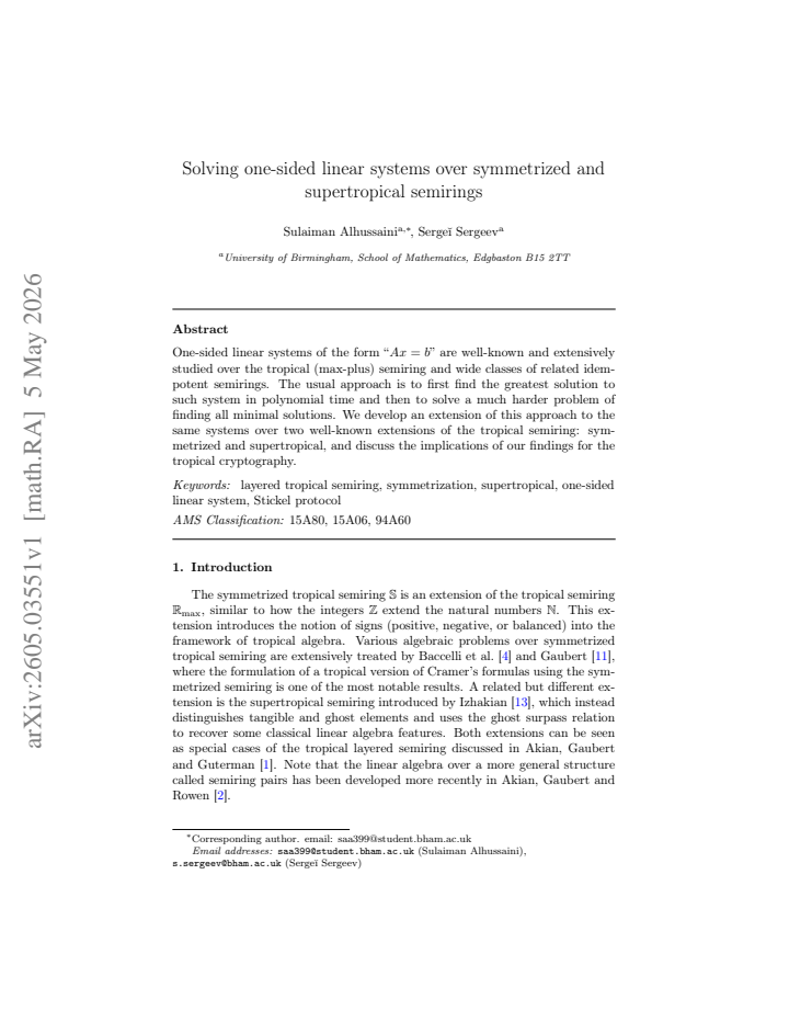 First page