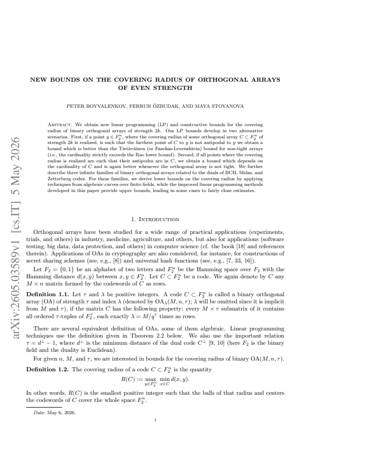 First page