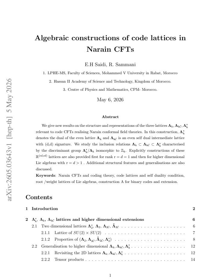 First page