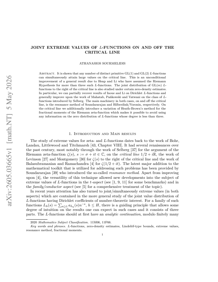 First page