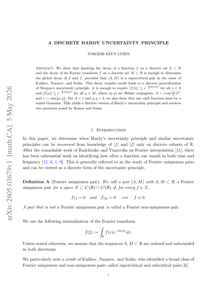 First page
