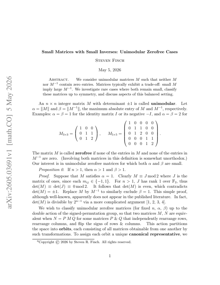 First page