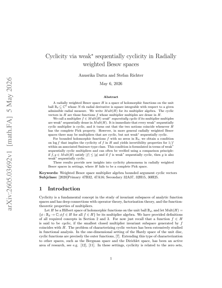 First page