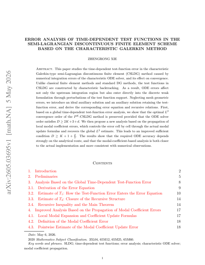 First page