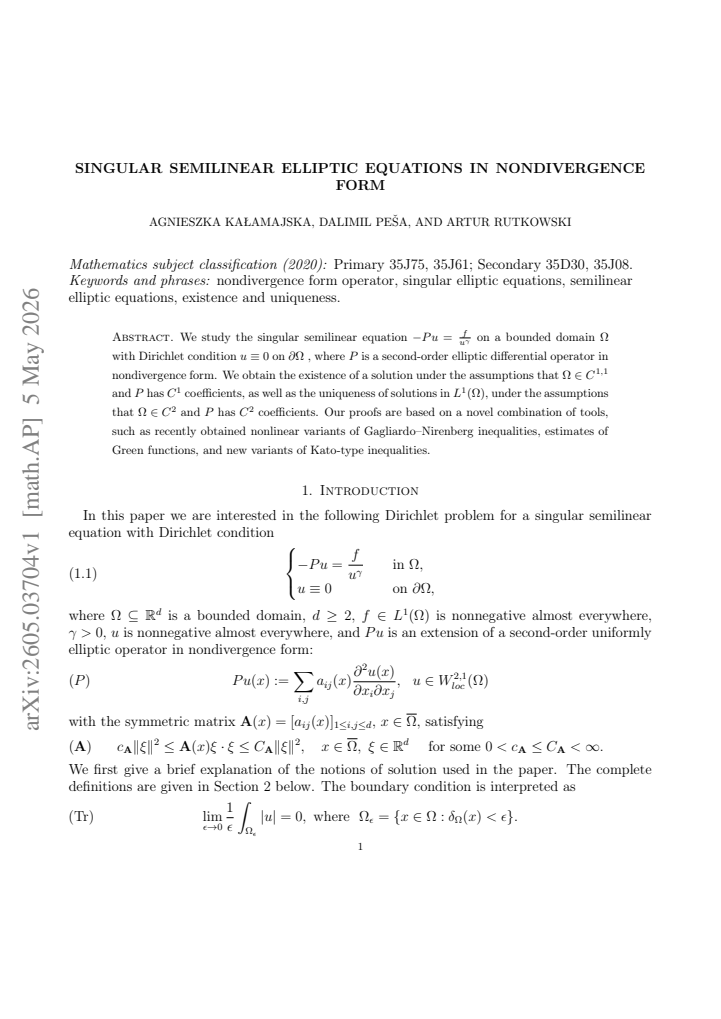 First page