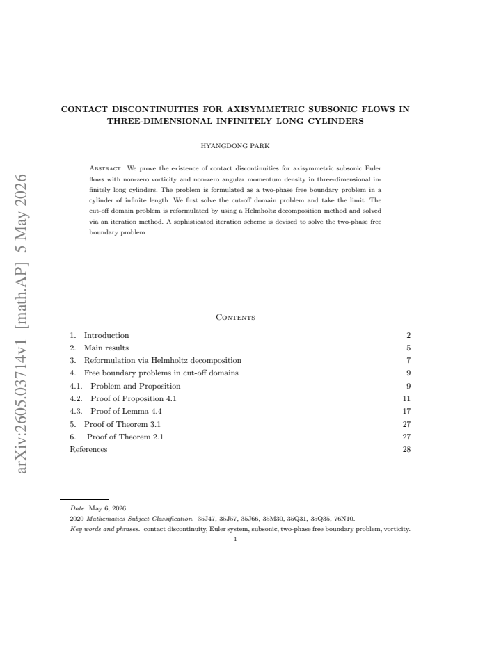 First page