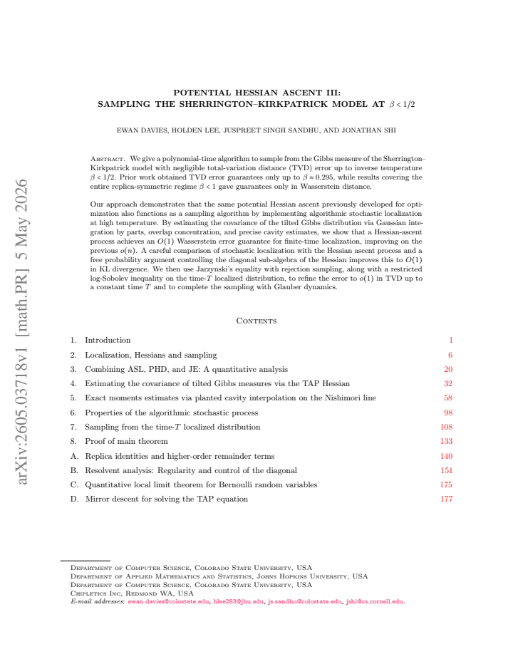 First page