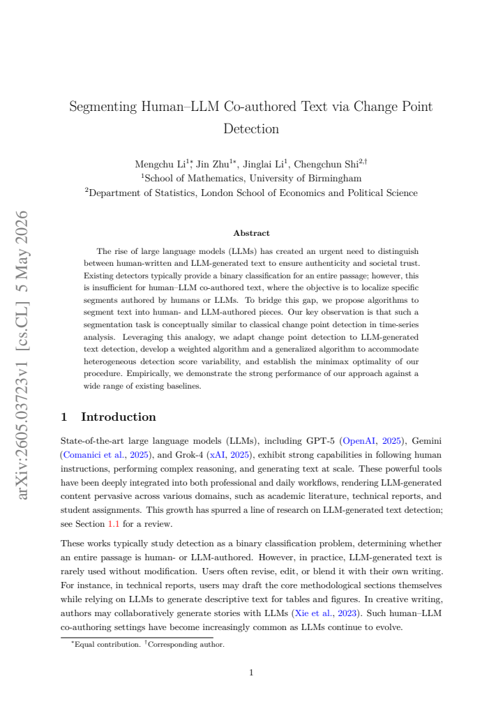 First page