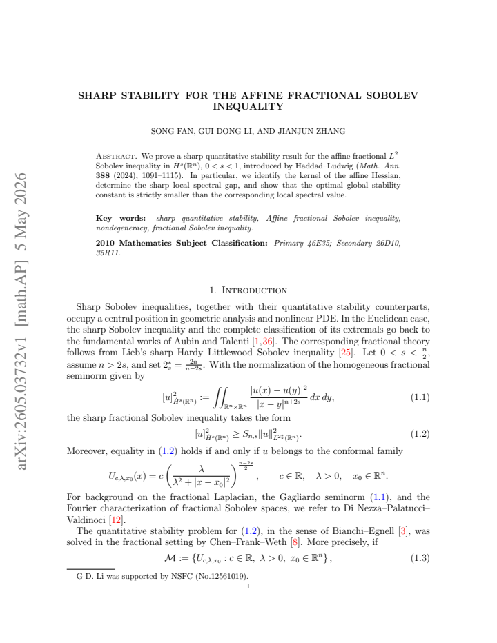 First page