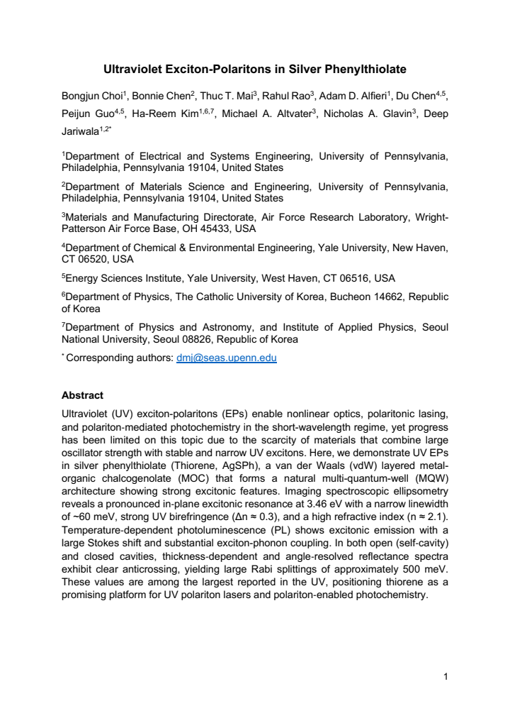 First page