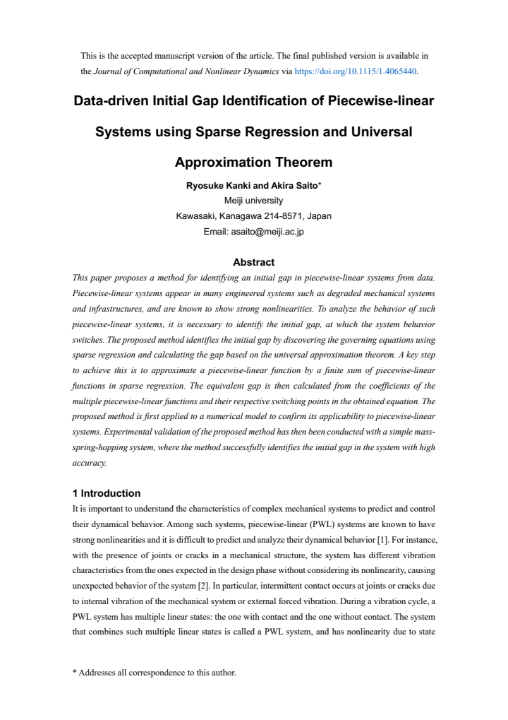 First page