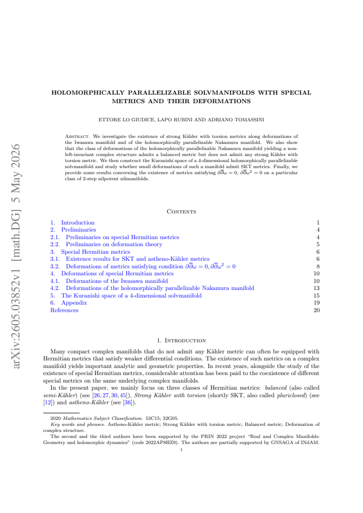 First page