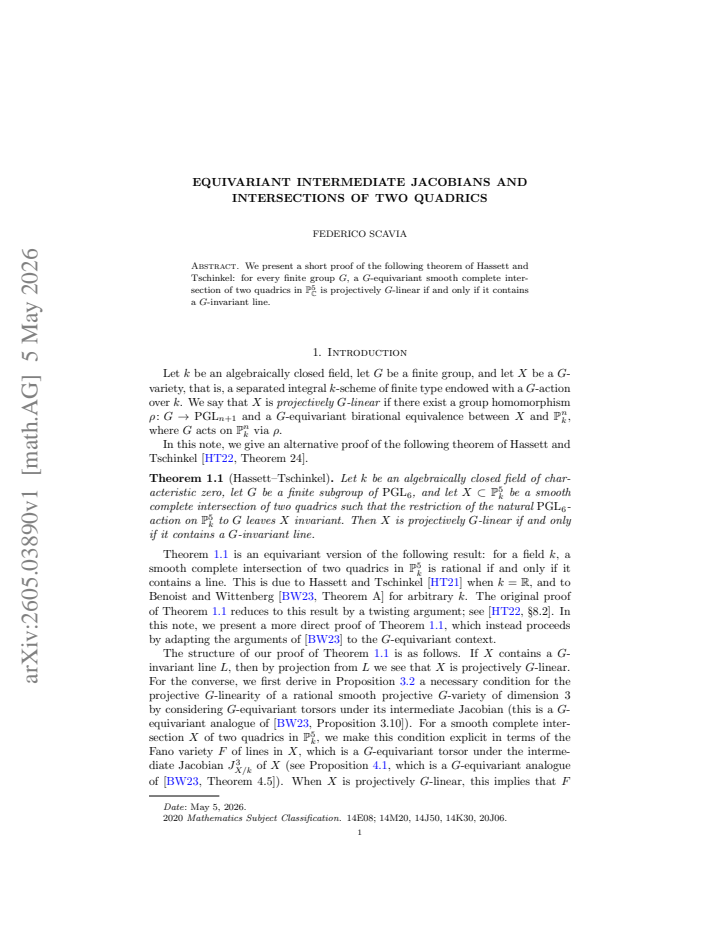 First page
