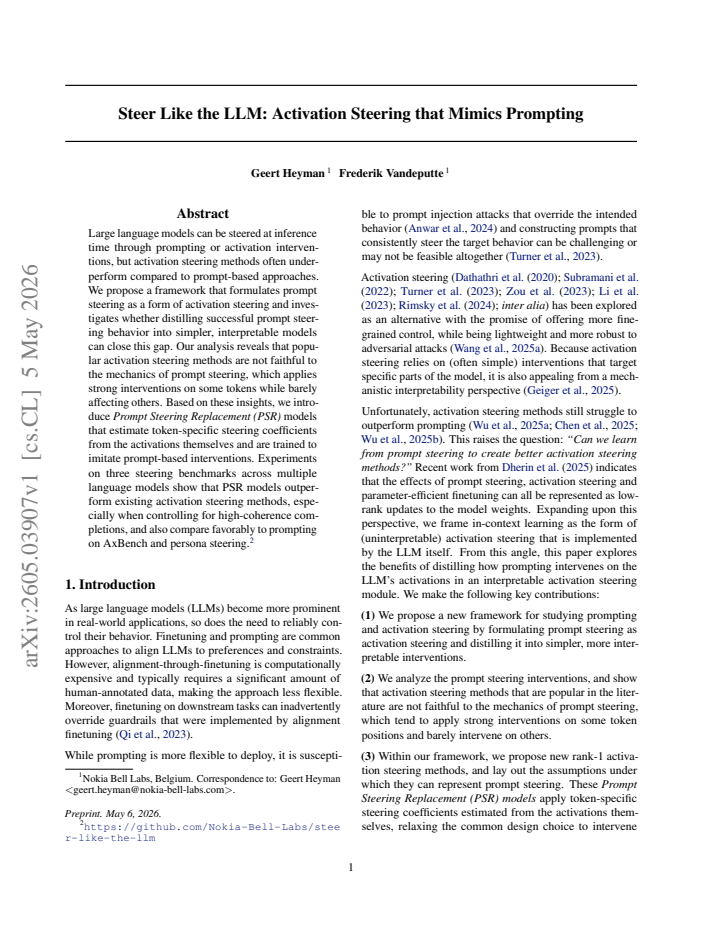 First page