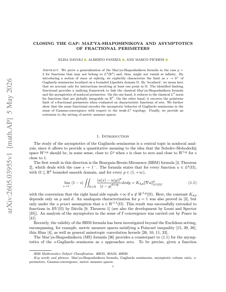 First page