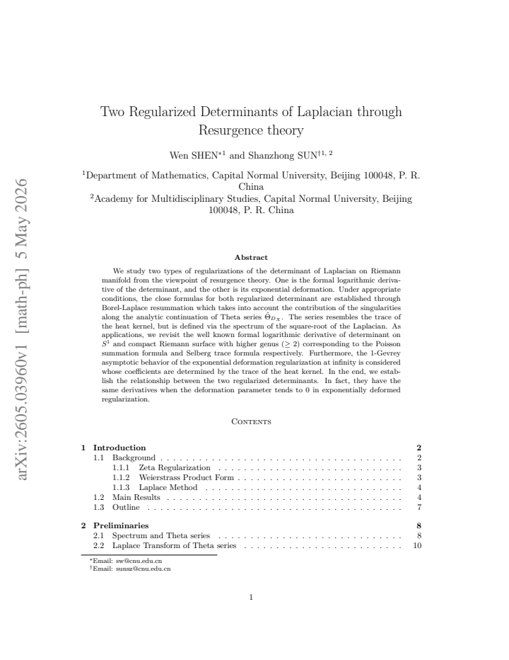 First page