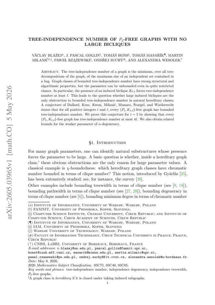 First page