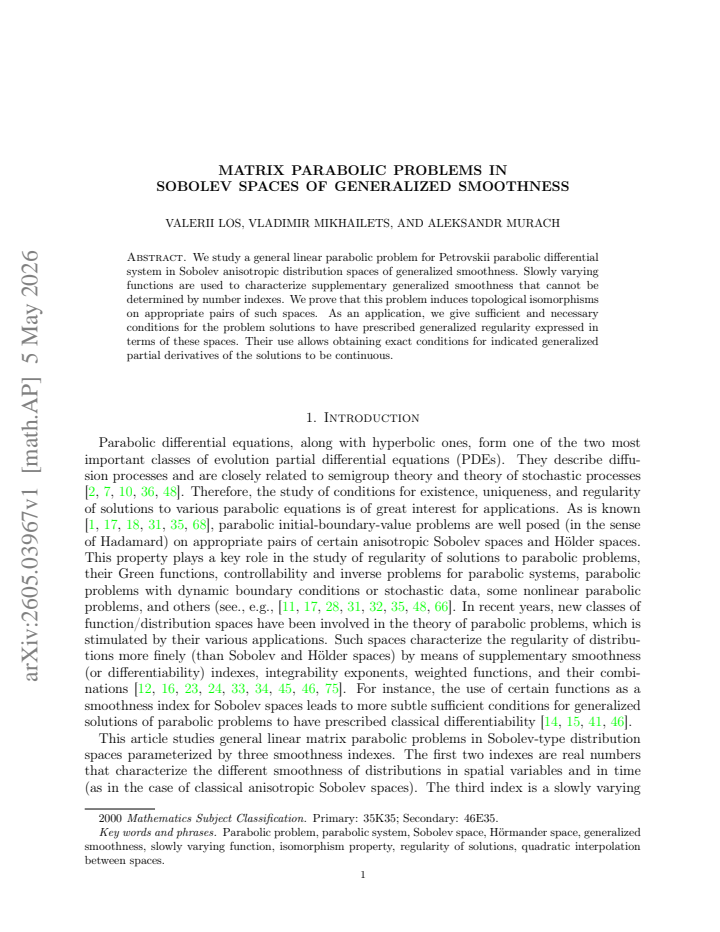 First page