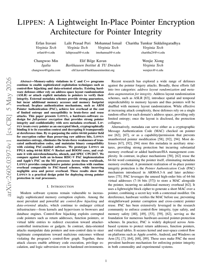 First page