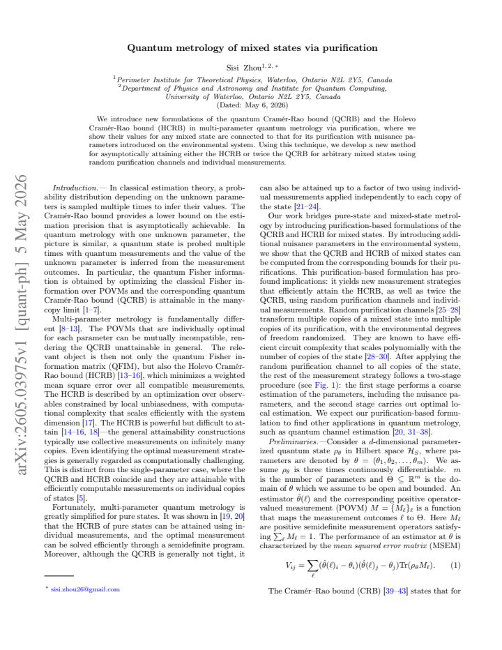 First page