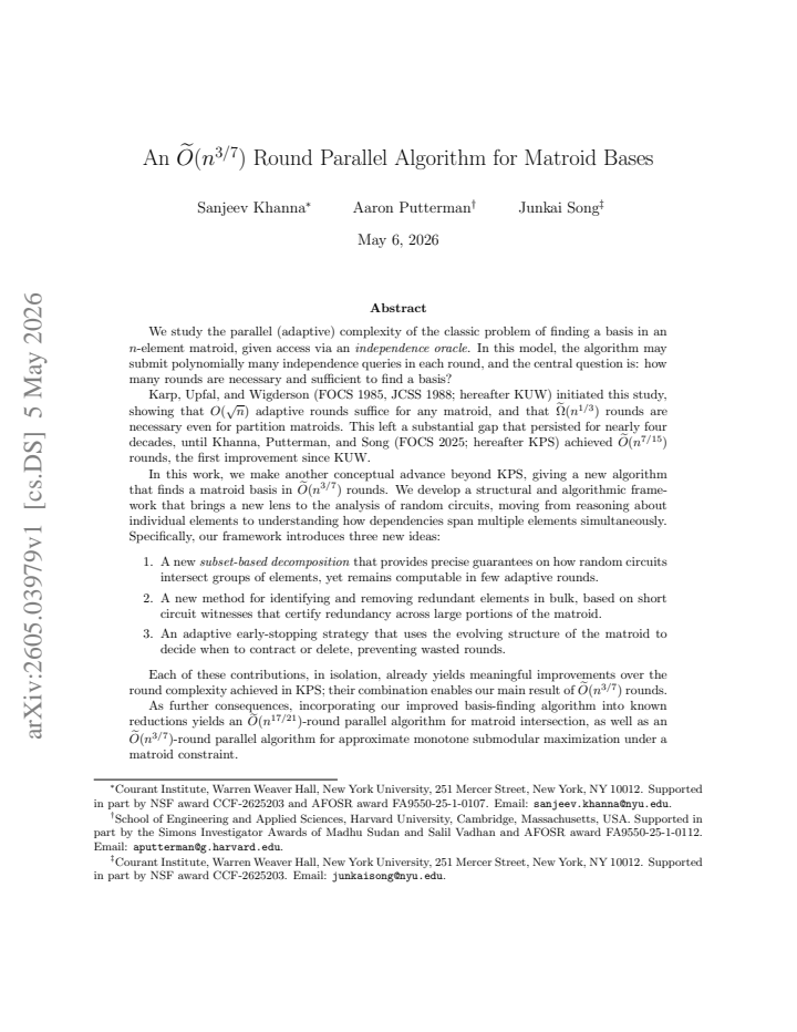 First page