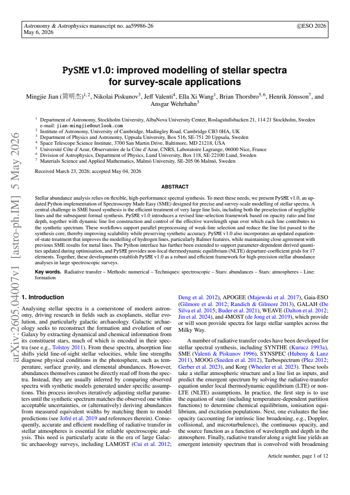 First page