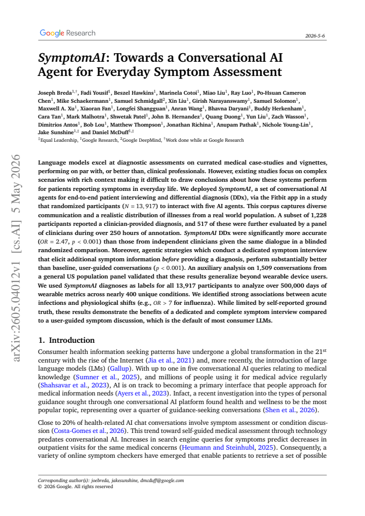 First page