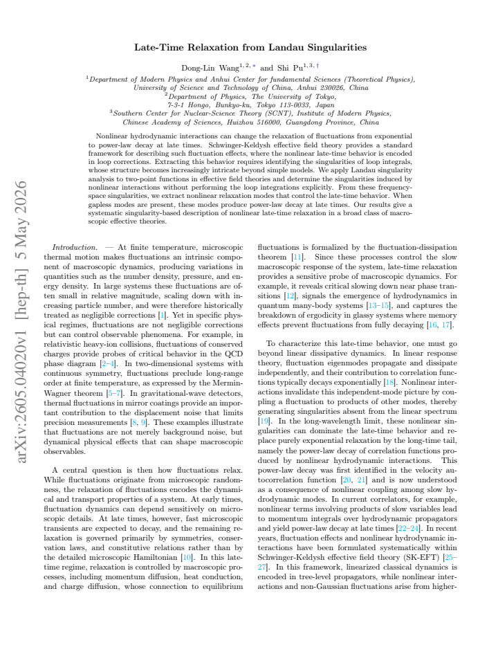 First page