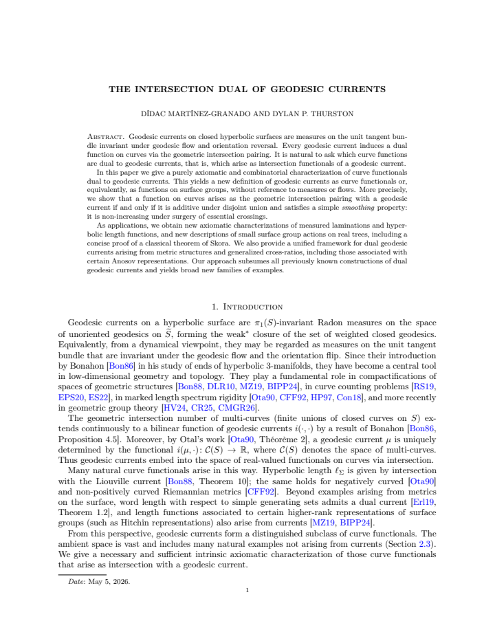 First page