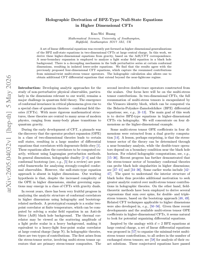 First page