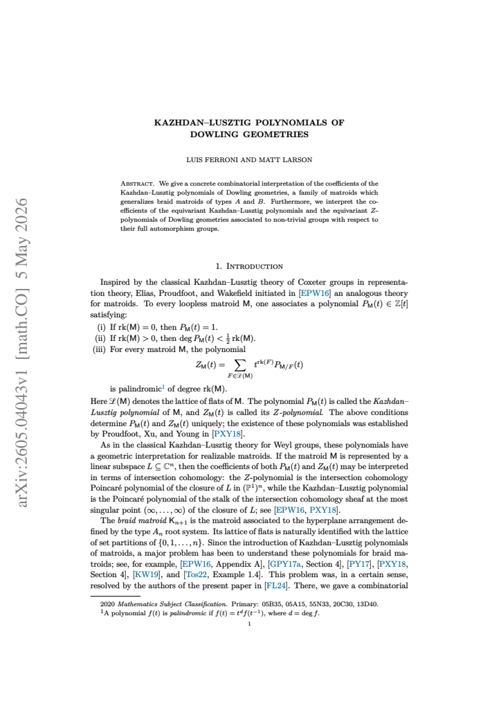 First page
