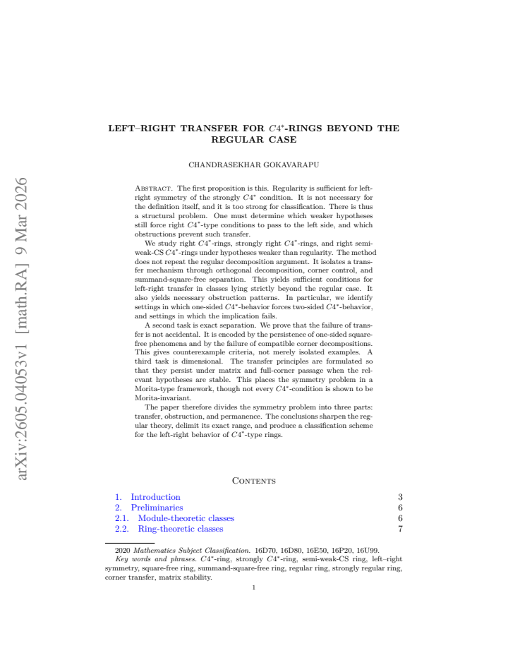First page