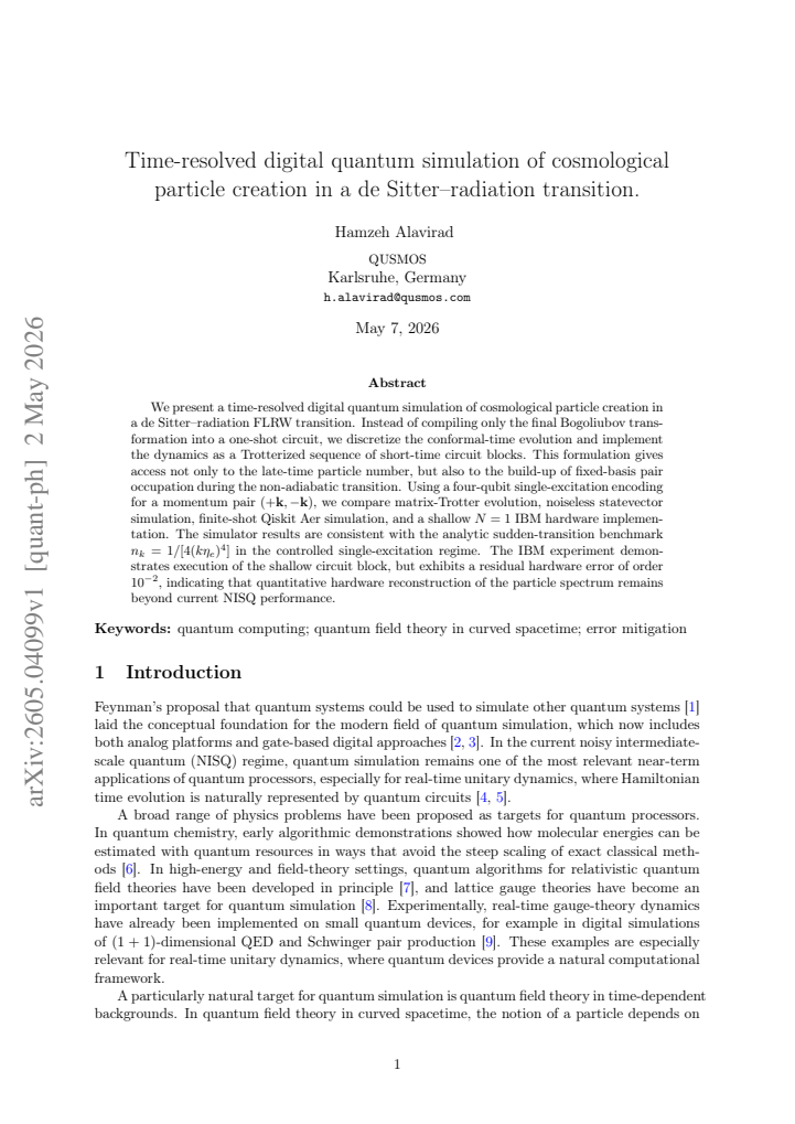 First page