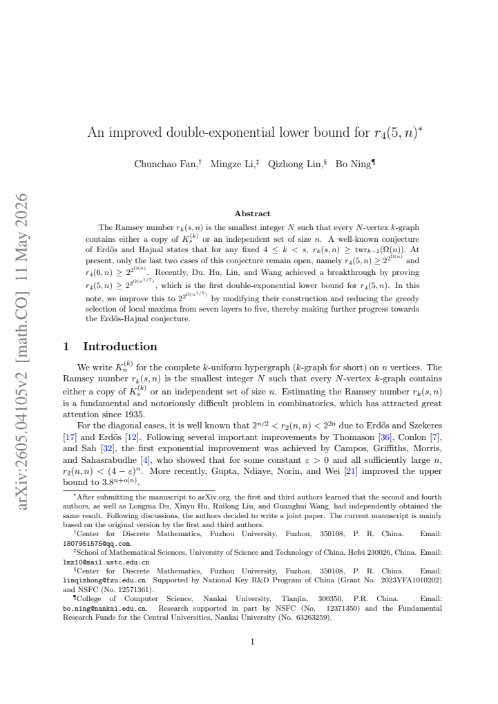 First page