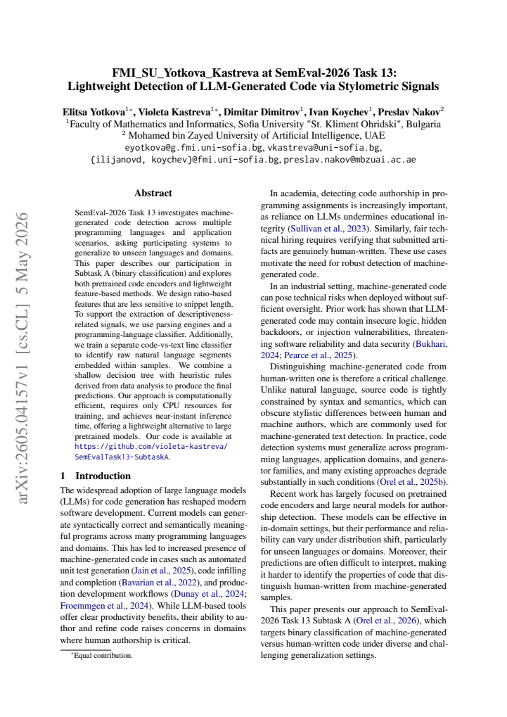 First page