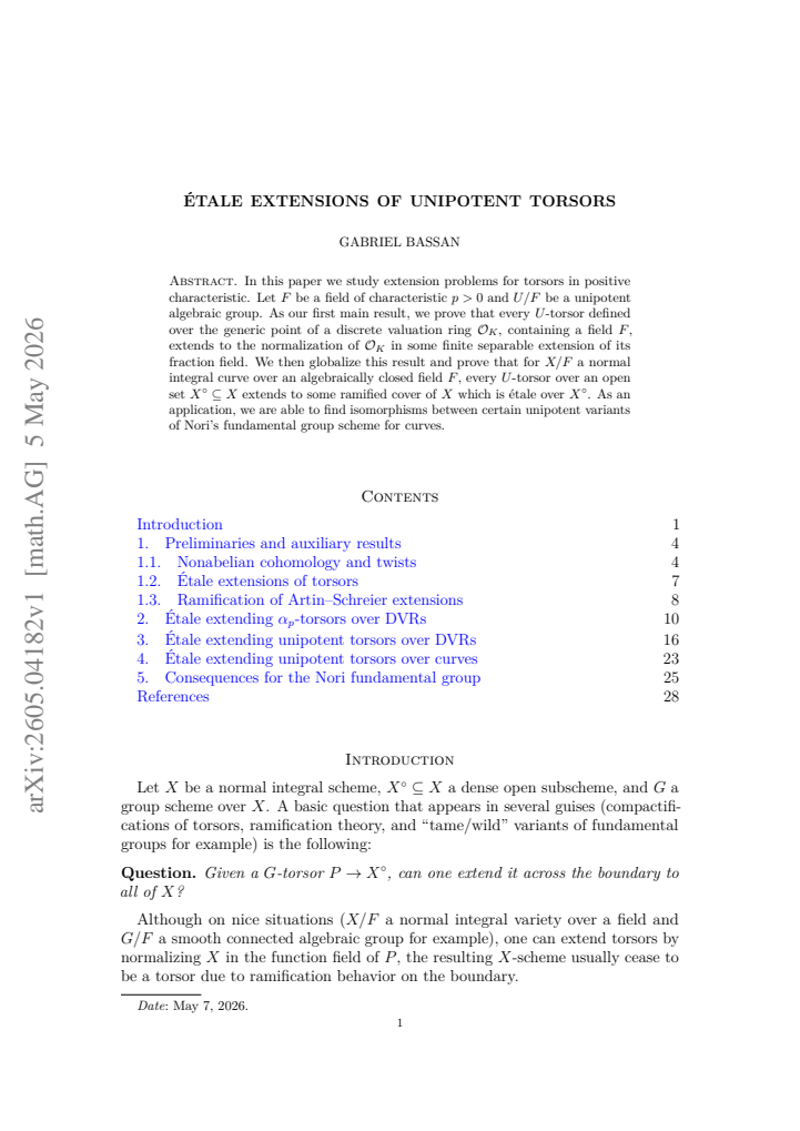 First page