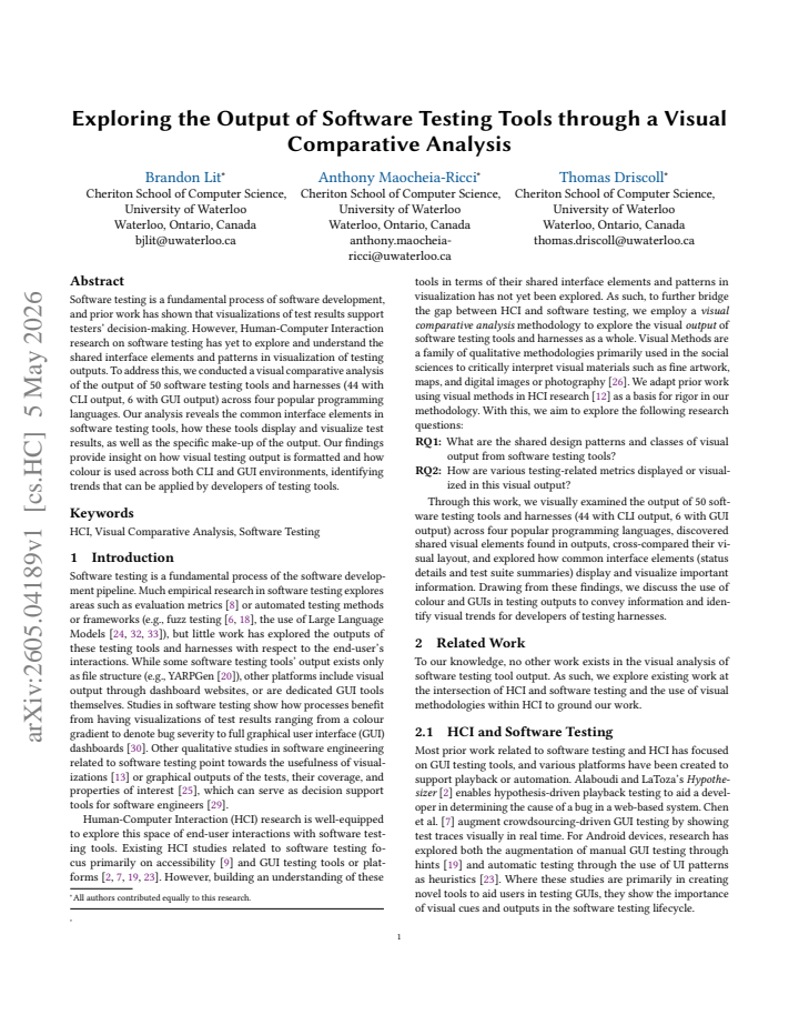 First page