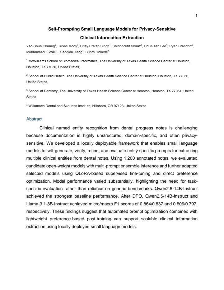 First page