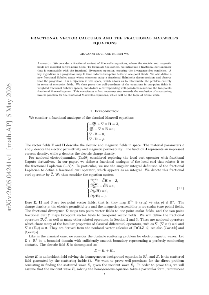 First page